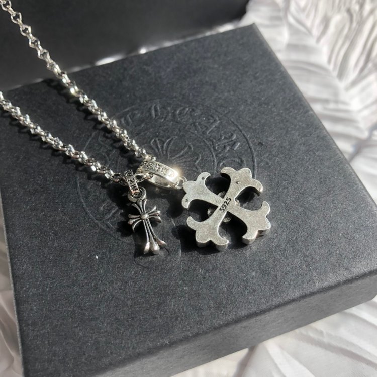 Chrome Hearts クロムハーツ クロスネックレス 55cm-BRAND OFF