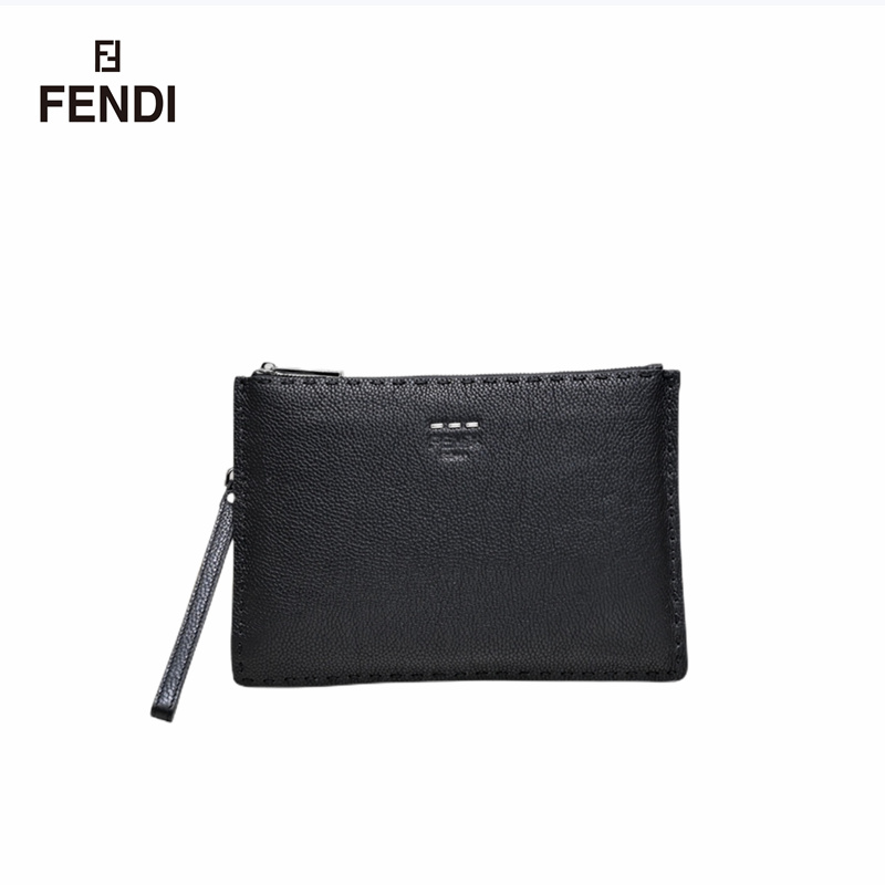 【 FENDI 公式 旗艦店】フェンディ クラッチバッグ 当日出荷 好評に付き再入荷！ 黒 30*20*1CM-BRAND OFF