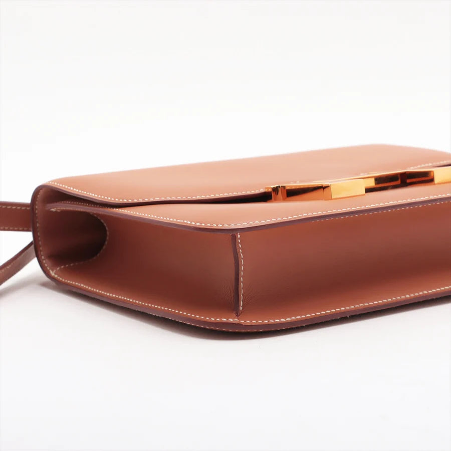 HERMES エルメス コンスタンス24 ヴォーシャモニー ナチュラル ゴールド金具-BRAND OFF