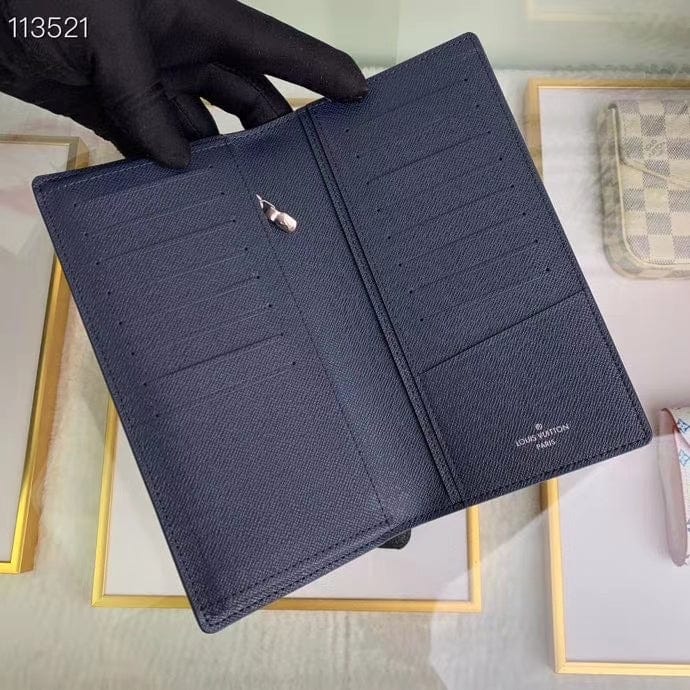 Louis Vuitton ポルトフォイユ ブラザ 長財布 青 M67911-BRAND OFF