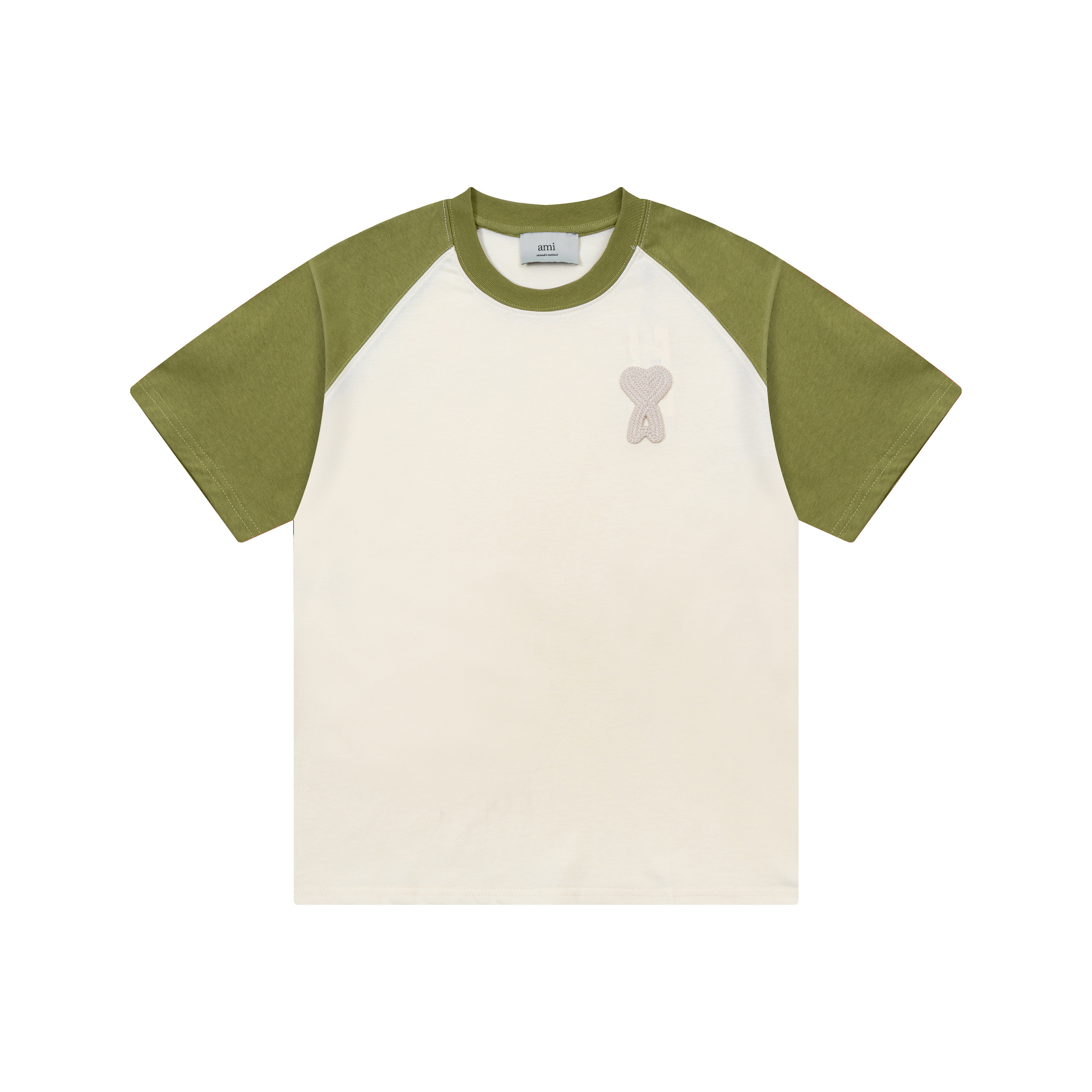 【AMI PARIS公式旗艦店】AMI PARIS新作 ラグランカジュアルTシャツ（男女兼用、半袖）