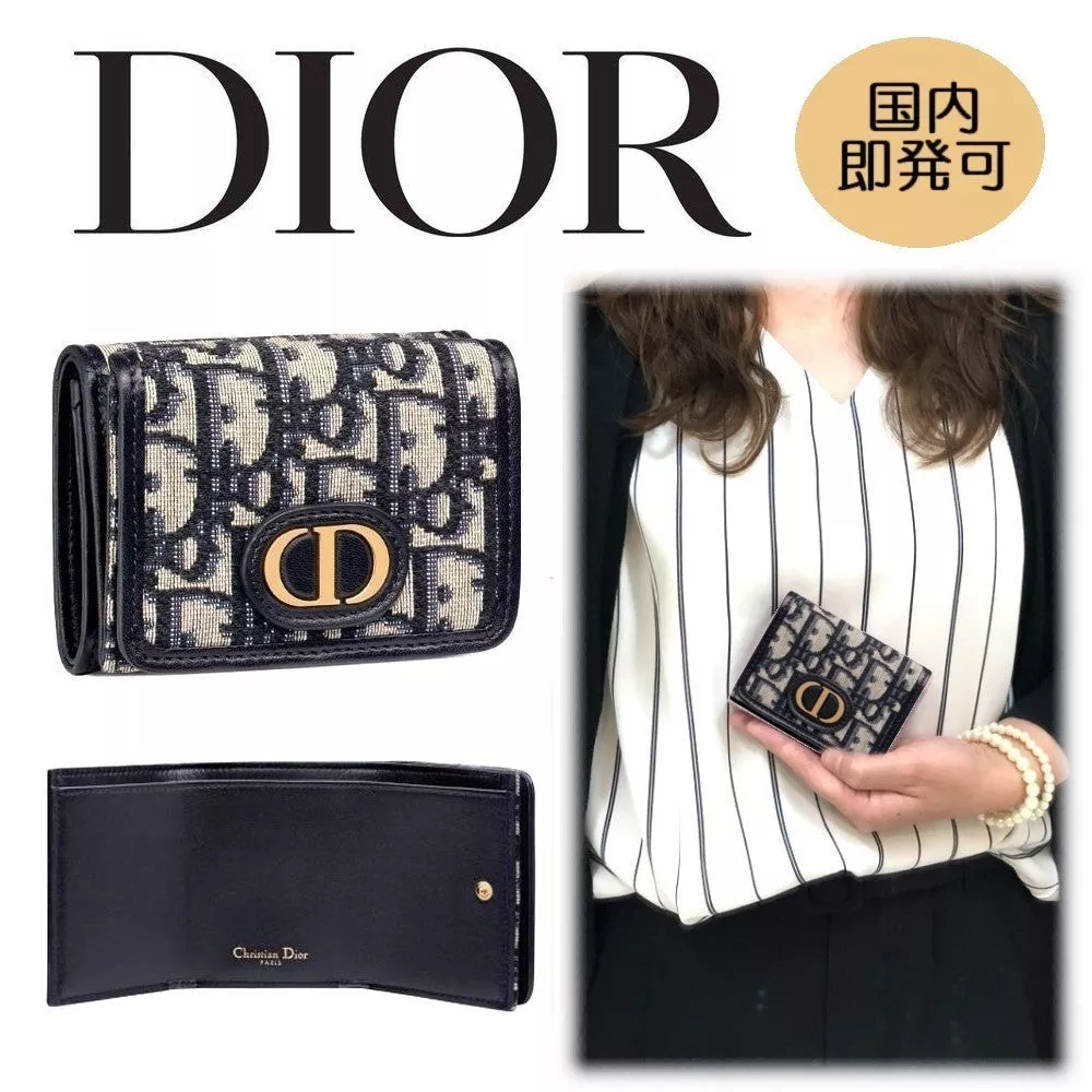 【DIOR】ディオール オブリーク 30 MONTAIGNE コンパクト財布-BRAND OFF