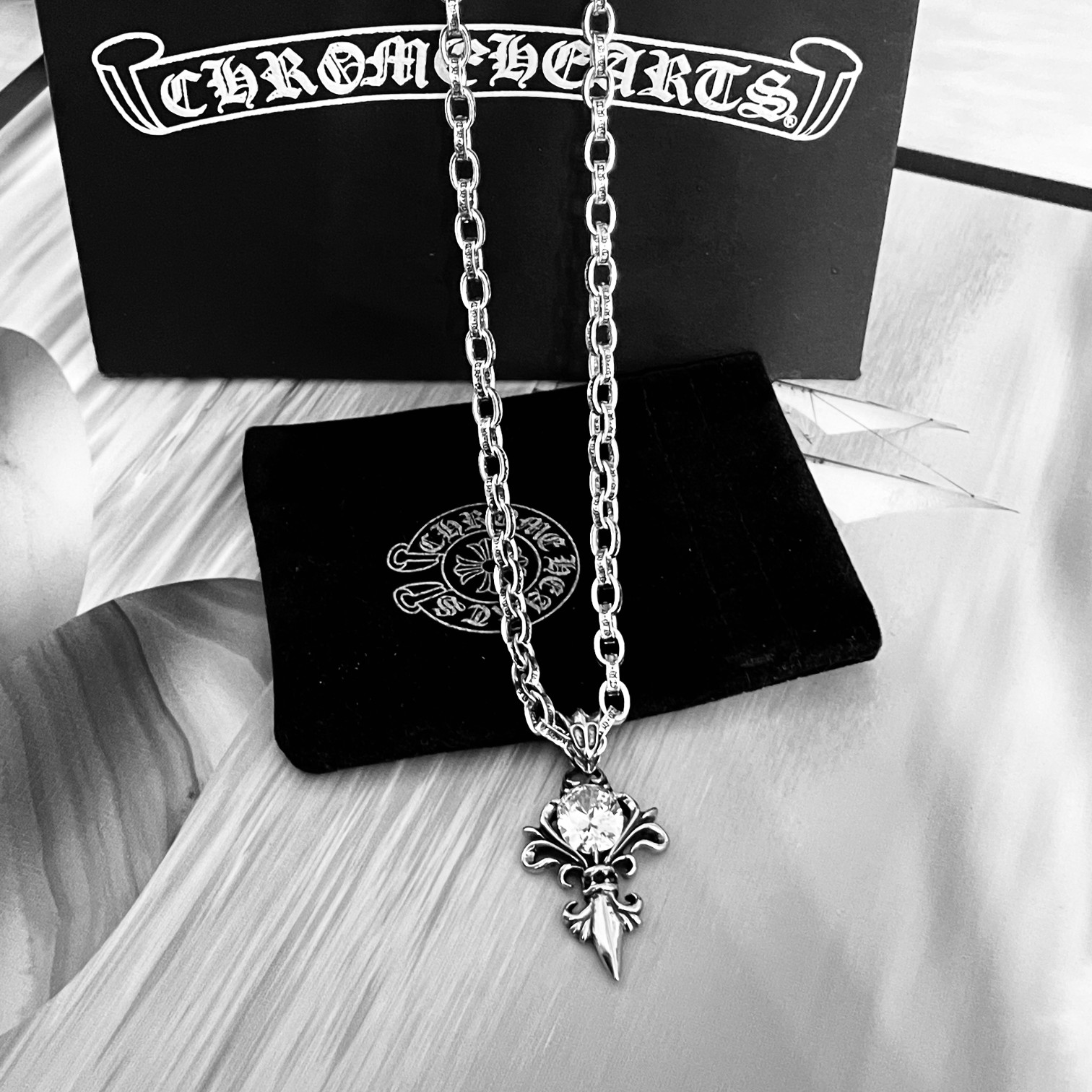 【CHROME HEARTS】ネックレス、新しいネックレス万能シンプルファッションオーナメント-BRAND OFF