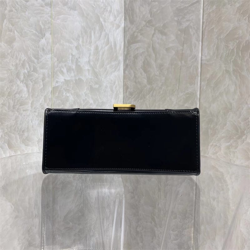 BALENCIAGA ブラック アワーグラス ハンドバッグ-BRAND OFF