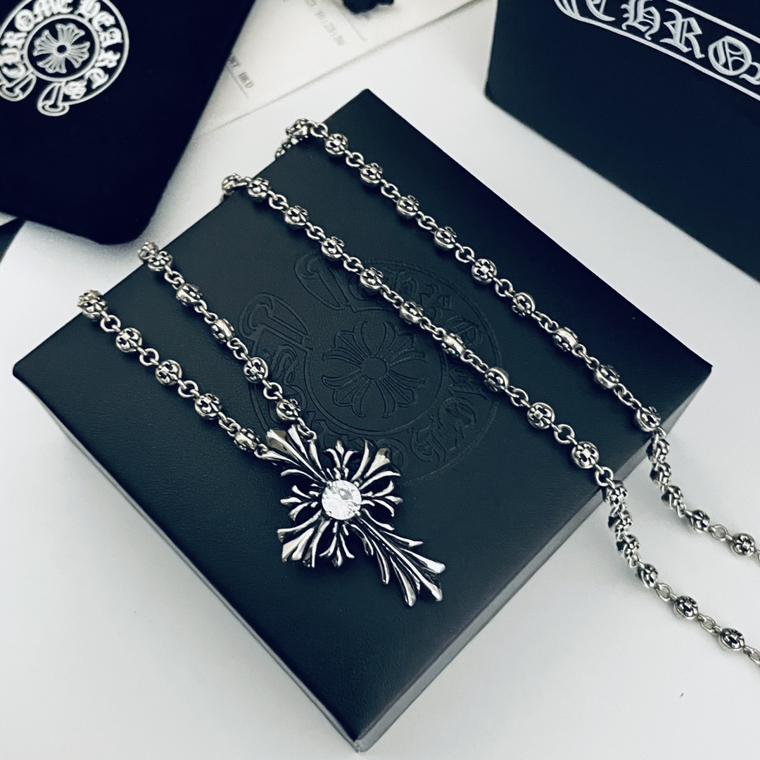 【CHROME HEARTS】ネックレス、新しいネックレス万能シンプルファッションオーナメント-BRAND OFF