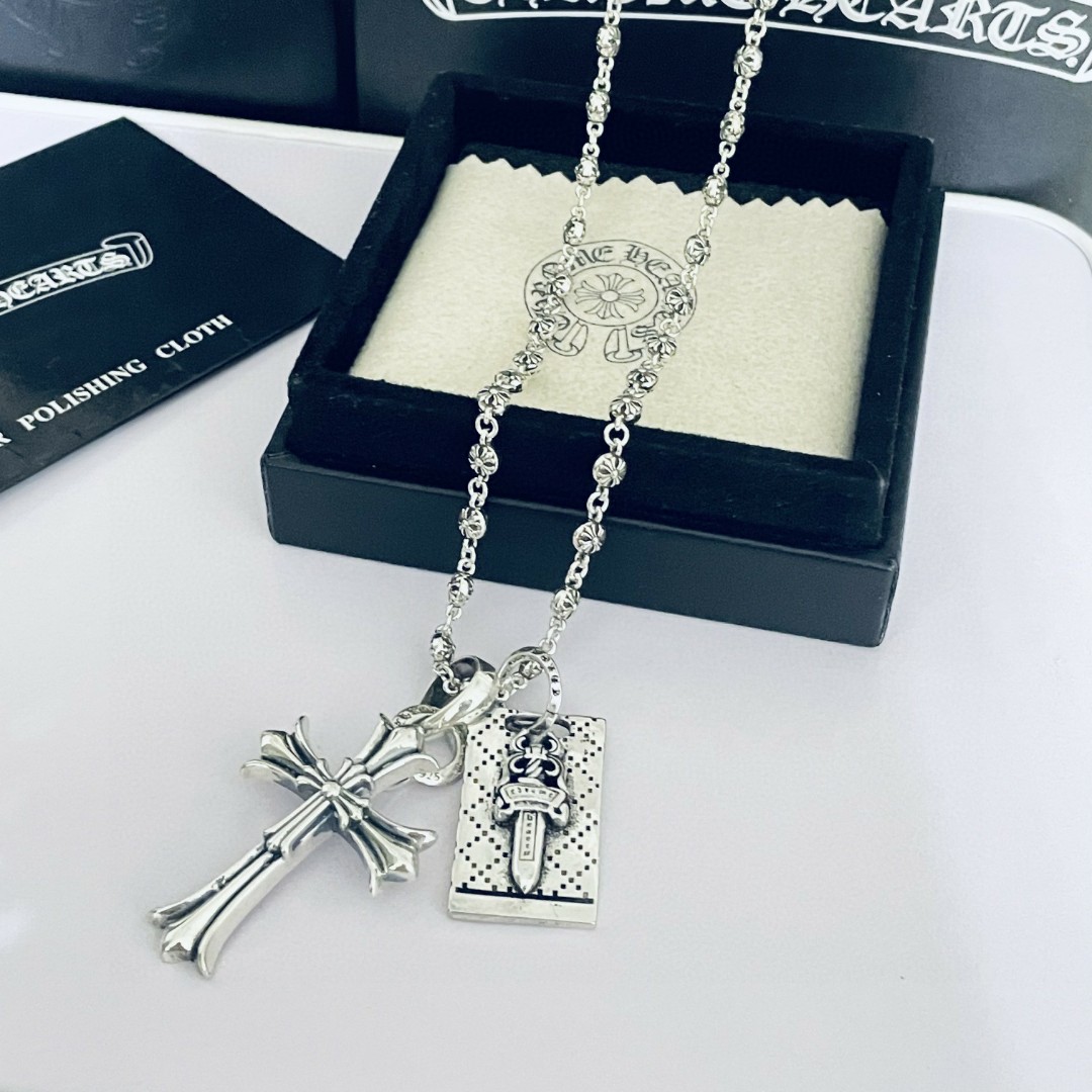 【CHROME HEARTS】ネックレス、新しいネックレス万能シンプルファッションオーナメント-BRAND OFF