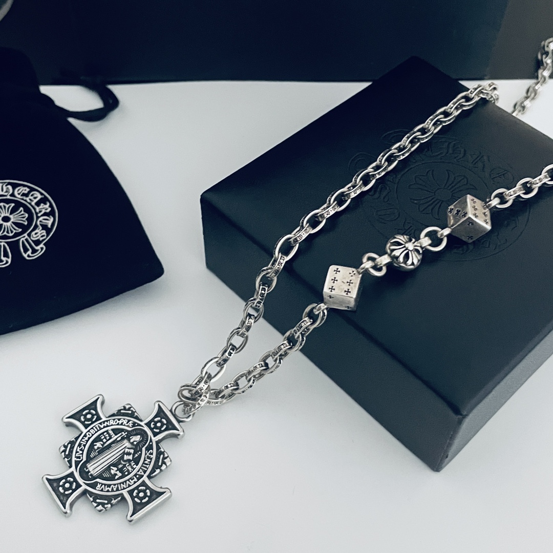【CHROME HEARTS】クロムハーツ、新しいネックレス万能シンプルファッションオーナメント-BRAND OFF