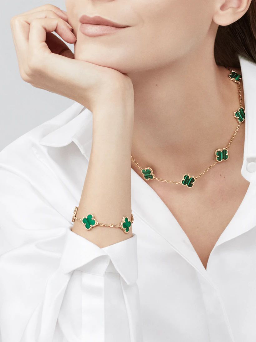 【Vancleef & Arpels】 ヴィンテージ アルハンブラ ブレスレット、5モチーフ-BRAND OFF