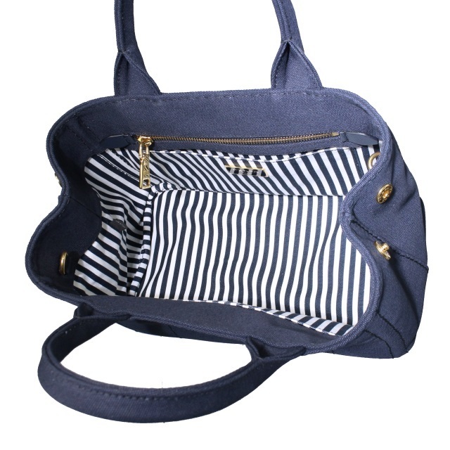 PRADA コットンキャンバス 2WAYトートバッグ-BRAND OFF