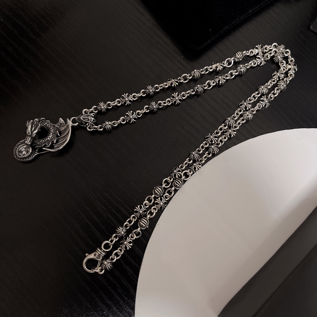 【Chrome Hearts】ネックレス、新しいネックレス万能シンプルファッションオーナメント-BRAND OFF