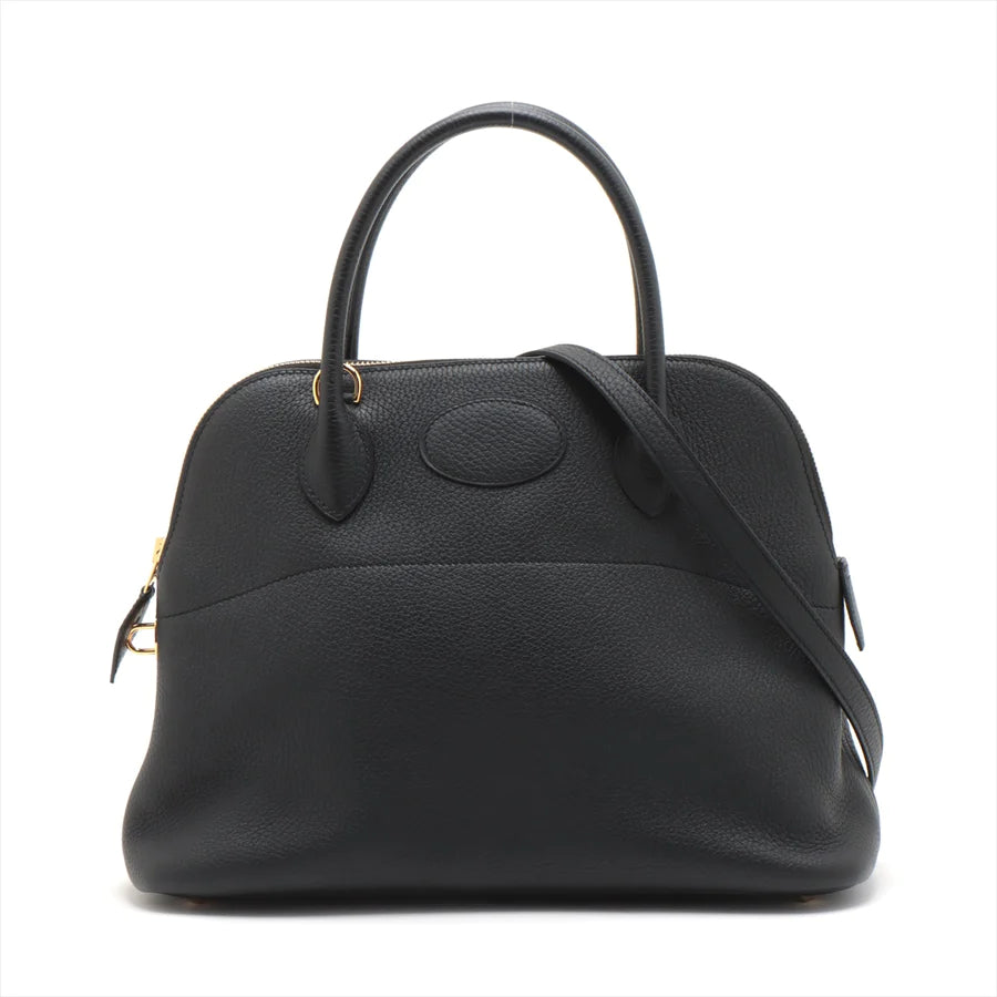 HERMES エルメス ボリード31 トリヨンクレマンス ブラック ゴールド金具-BRAND OFF