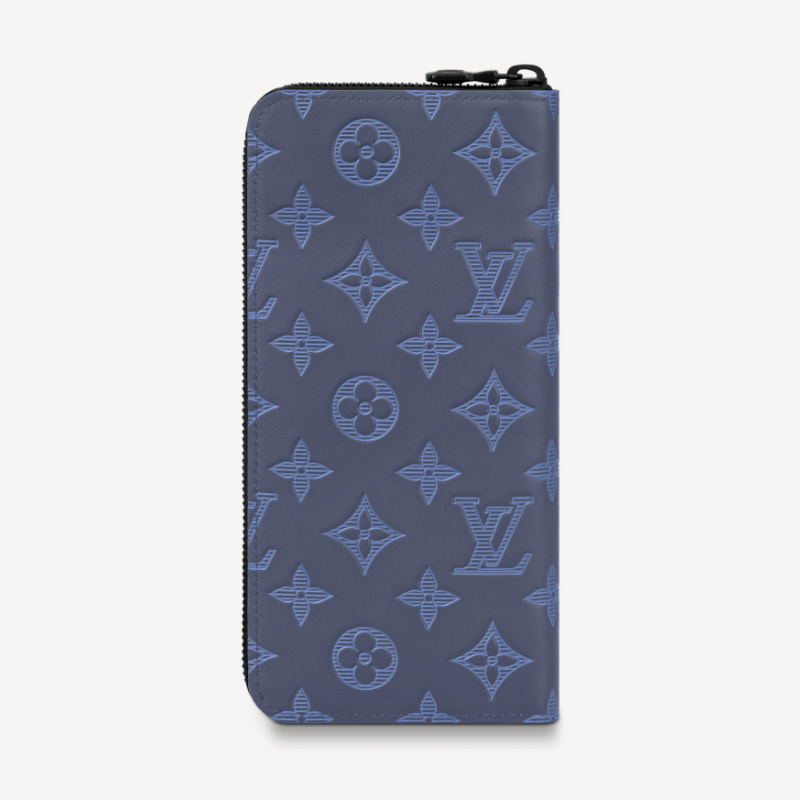 LouisVuitton 21SS CARTEIRA VERTICAL ZIPPY wallet Navy 長財布 M80423-BRAND OFF