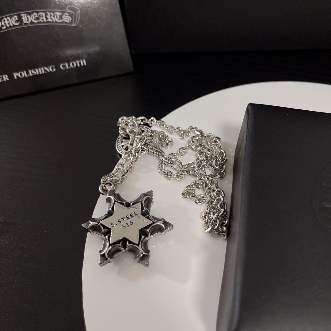 【CHROME HEARTS】ネックレス、新しいネックレス万能シンプルファッションオーナメント-BRAND OFF