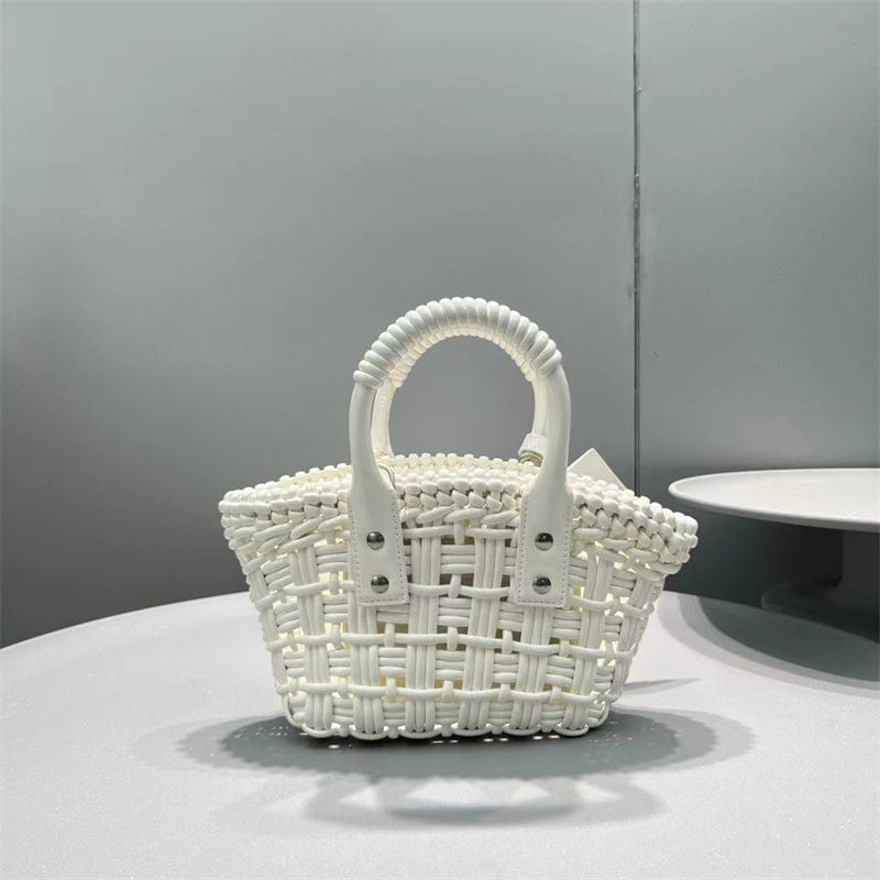 Balenciaga BISTRO XXS ストラップ付きバスケット ホワイト6780282IE3Y9000-BRAND OFF