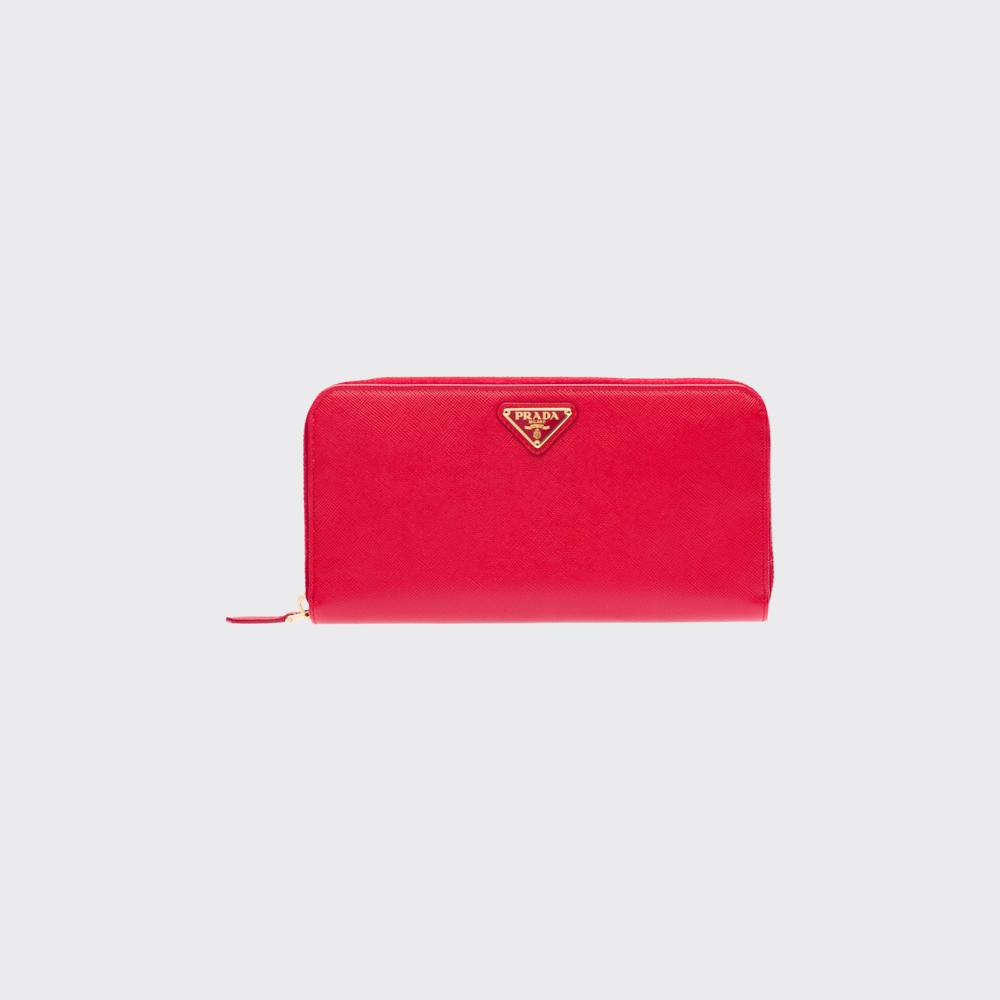 サフィアーノトライアングル ジップアラウンド長財布-BRAND OFF