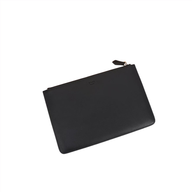 【 FENDI 公式 旗艦店】フェンディ クラッチバッグ 当日出荷 好評に付き再入荷！ 黒 30*20*1CM-BRAND OFF