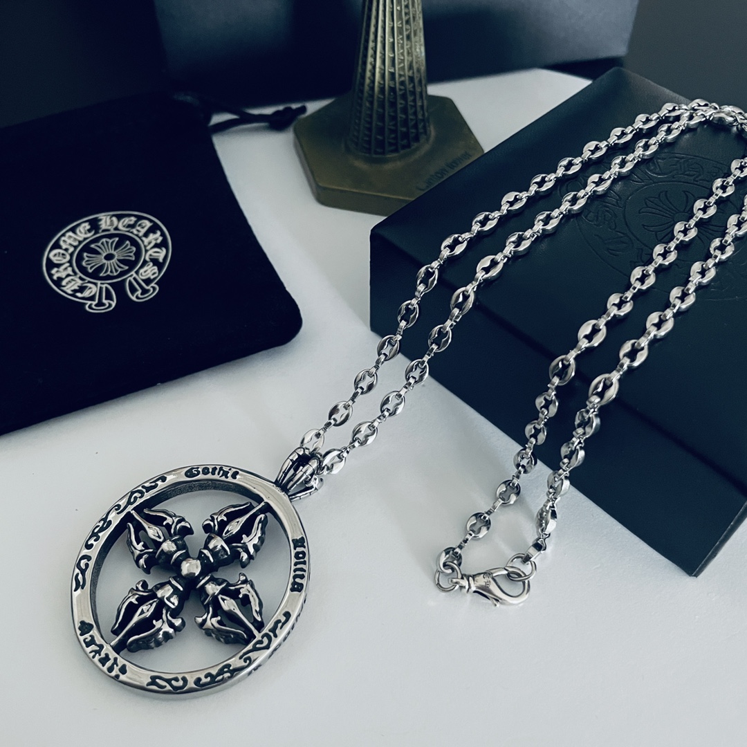【CHROME HEARTS】ネックレス、新しいネックレス万能シンプルファッションオーナメント-BRAND OFF