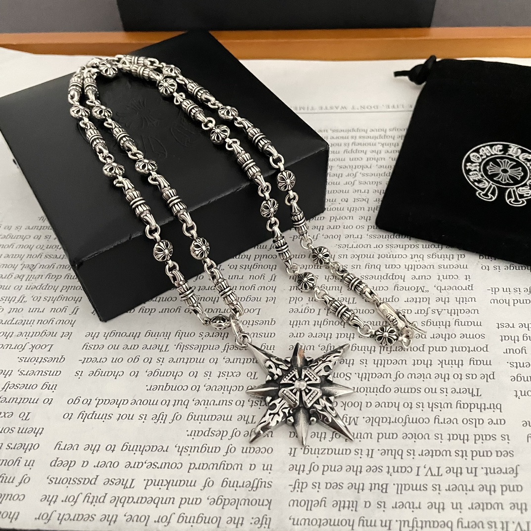 【CHROME HEARTS】ネックレス、新しいネックレス万能シンプルファッションオーナメント-BRAND OFF