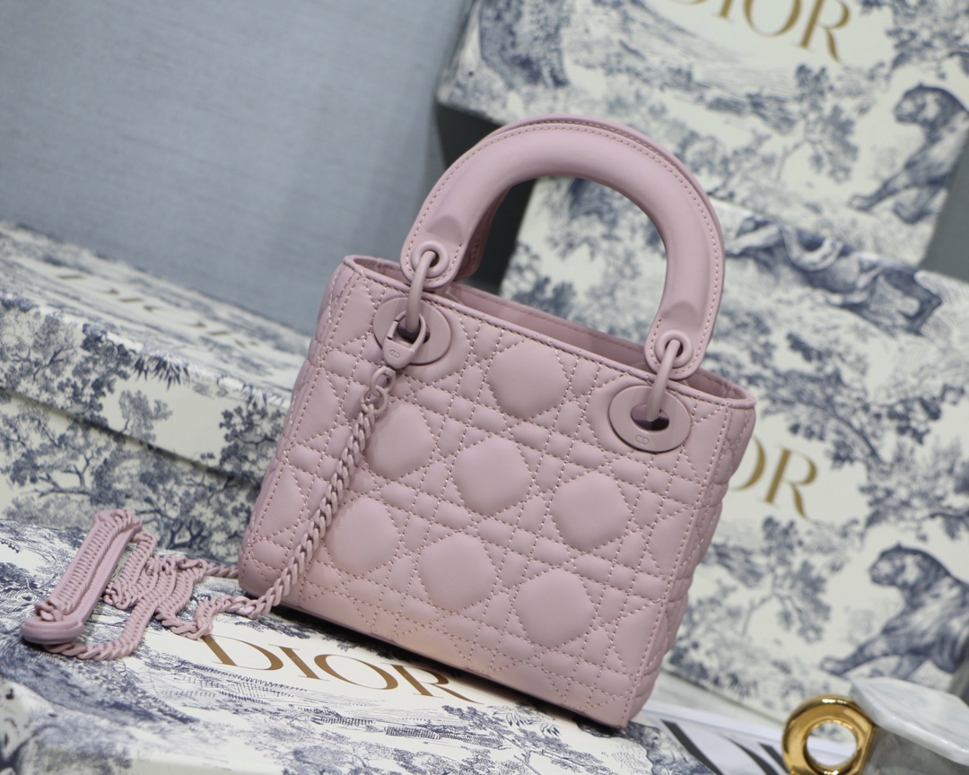 【超入手困難！ほしい！】 Lady Diorトリコロールサテンチェック牛革-BRAND OFF