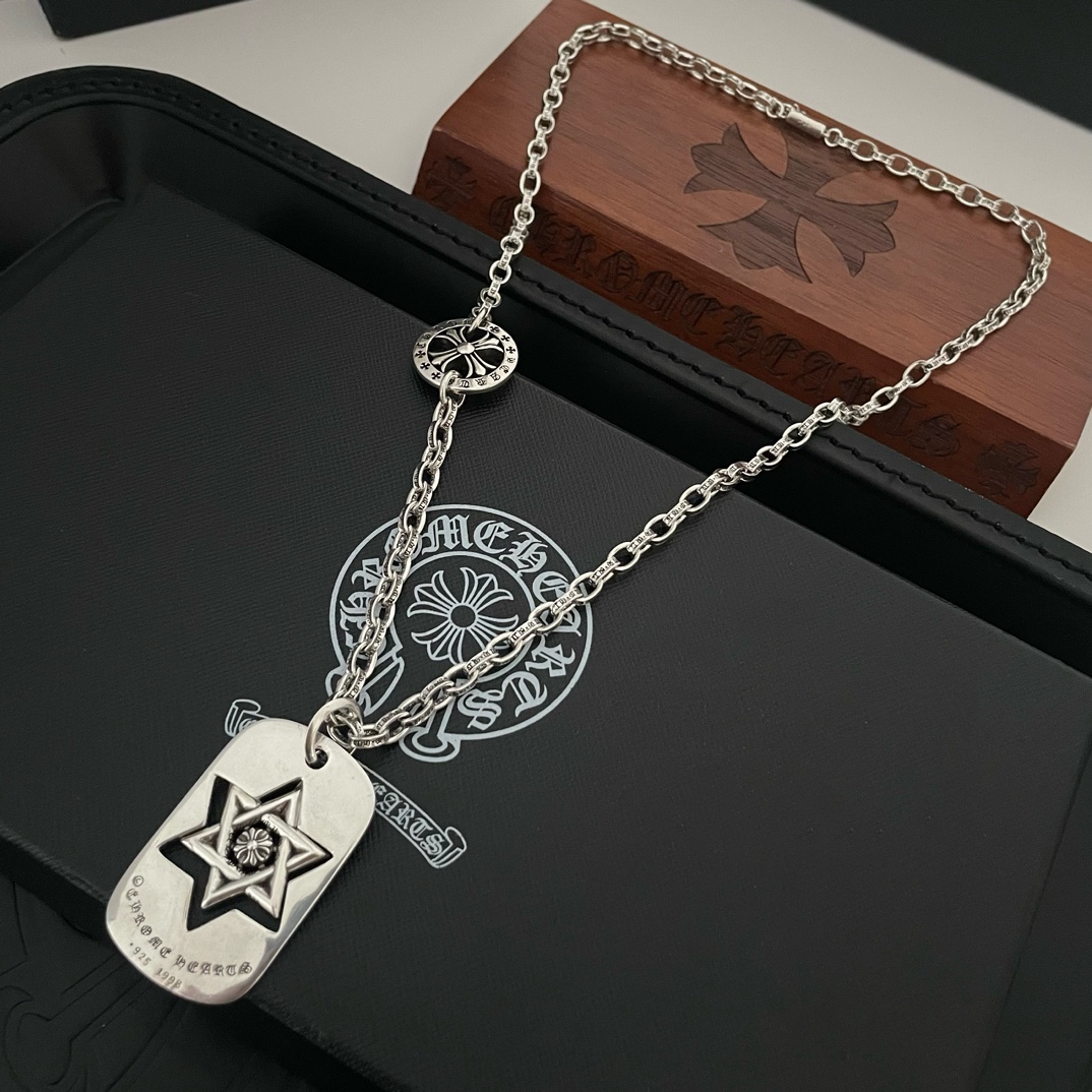 【CHROME HEARTS】ネックレス、新しいネックレス万能シンプルファッションオーナメント-BRAND OFF