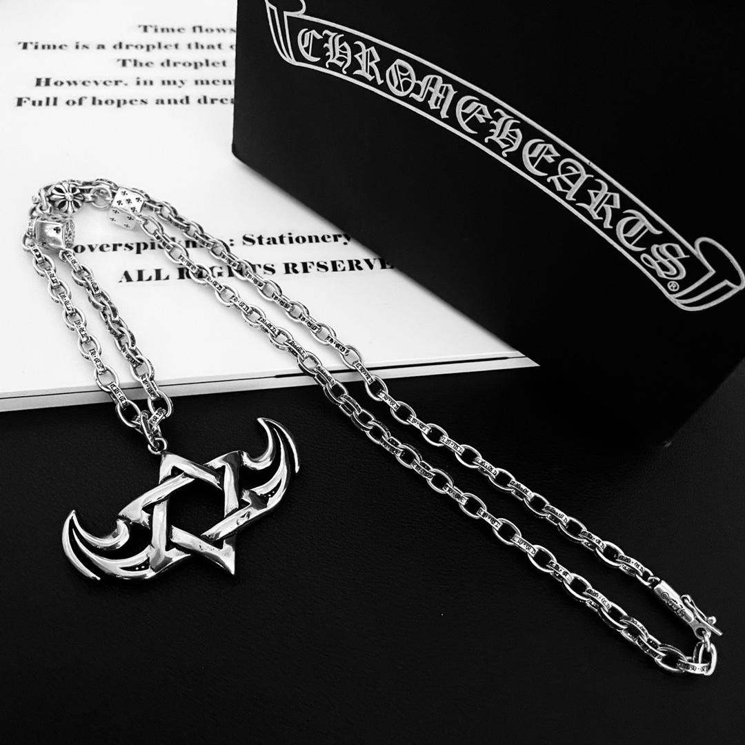 【CHROME HEARTS 】ネックレス、新しいネックレス万能シンプルファッションオーナメント-BRAND OFF