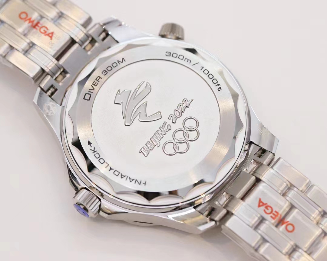 Omega Seamaster Diver 300M Co-Axial Master Chronometer 2022 Beijing Winter Olympics Limited 522.30.42.20.03.001-BRAND OFF