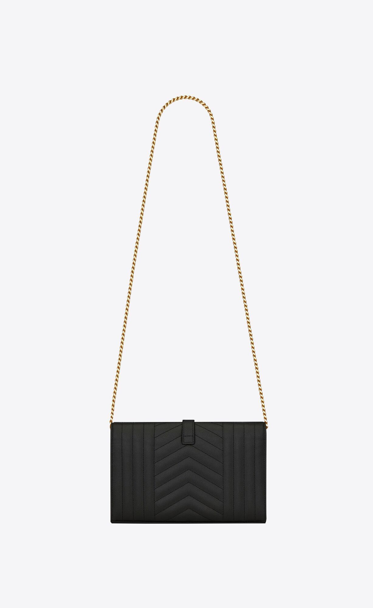 MONOGRAMMIXMATELASSÉグレインエンボスレザーチェーンウォレット-BRAND OFF