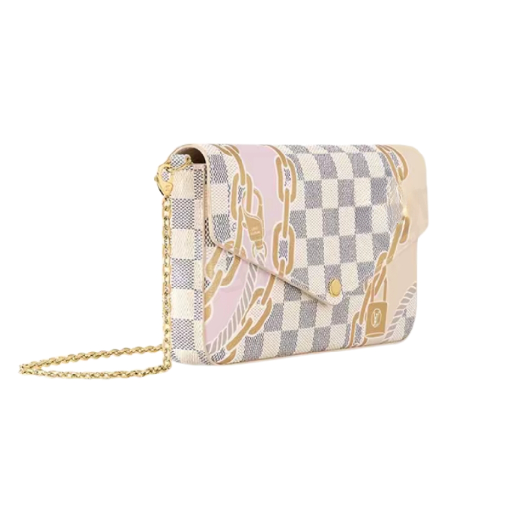 LOUIS VUITTON ルイヴィトン N40466 Pochette Felicie ショルダーバッグ 21 x 11 x 2cm-BRAND OFF