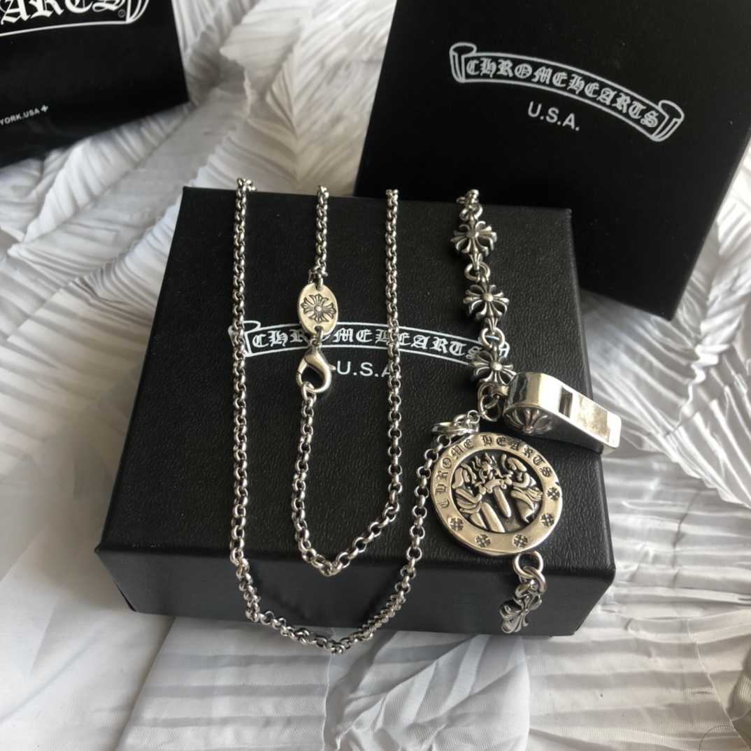 Chrome Hearts クロムハーツ  エンジェルメダル ネックレス-BRAND OFF