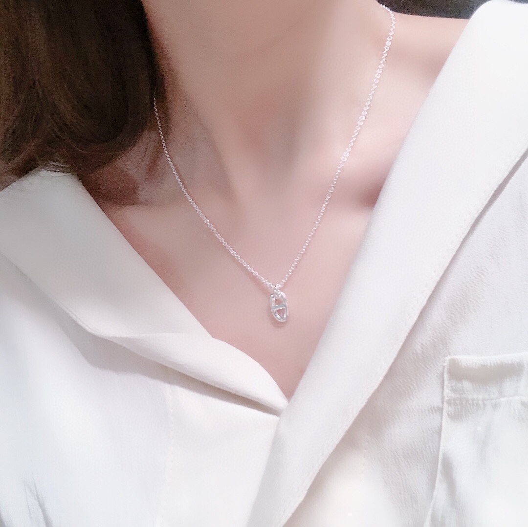 【2026】【HERMES 】ネックレス、新しいネックレス万能シンプルファッションオーナメント-BRAND OFF