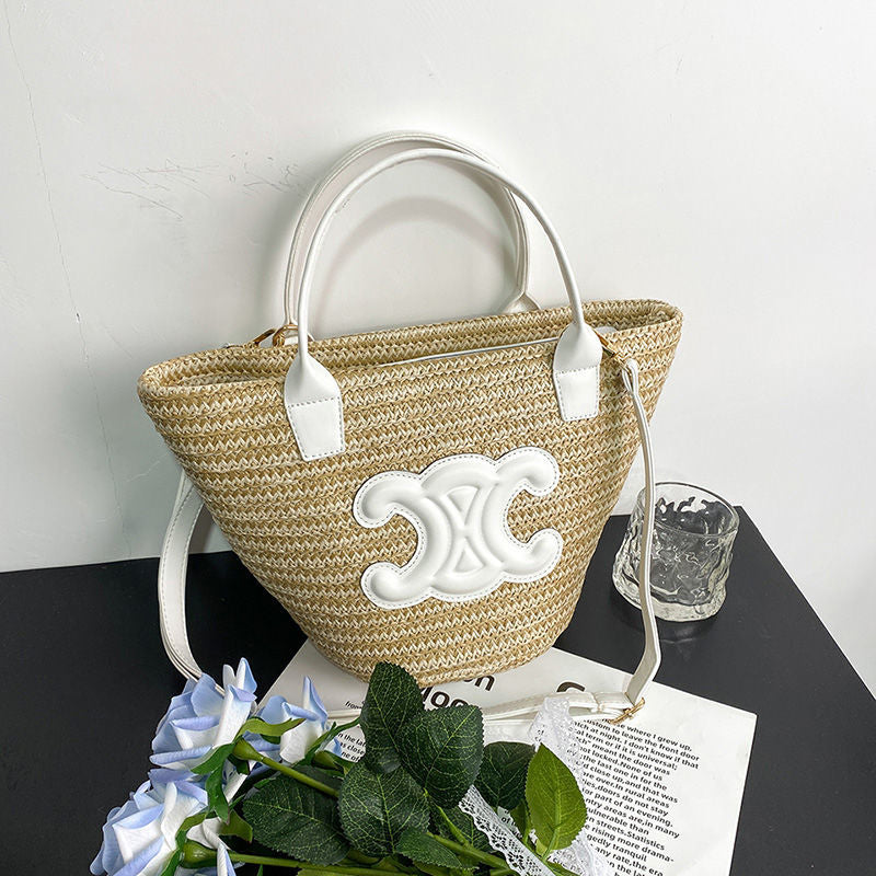 CEL1NE👜ニット凱旋野菜カゴバッグ、カジュアルホリデーバッグ【50%OFF+送料無料】-BRAND OFF