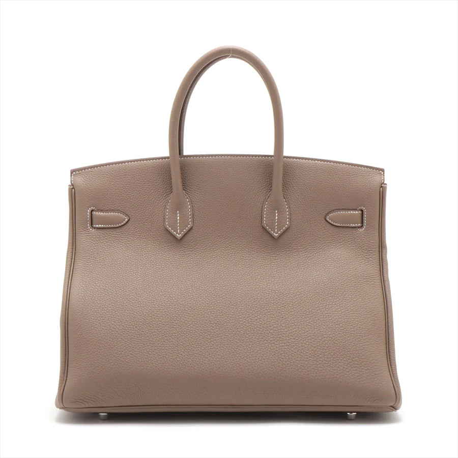 HERMES エルメス バーキン35 トゴ エトゥープ シルバー金具-BRAND OFF