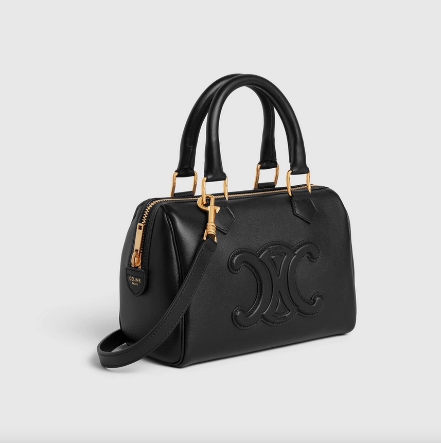 【CELINE】キュイル トリオンフ スモールボストン バック-BRAND OFF