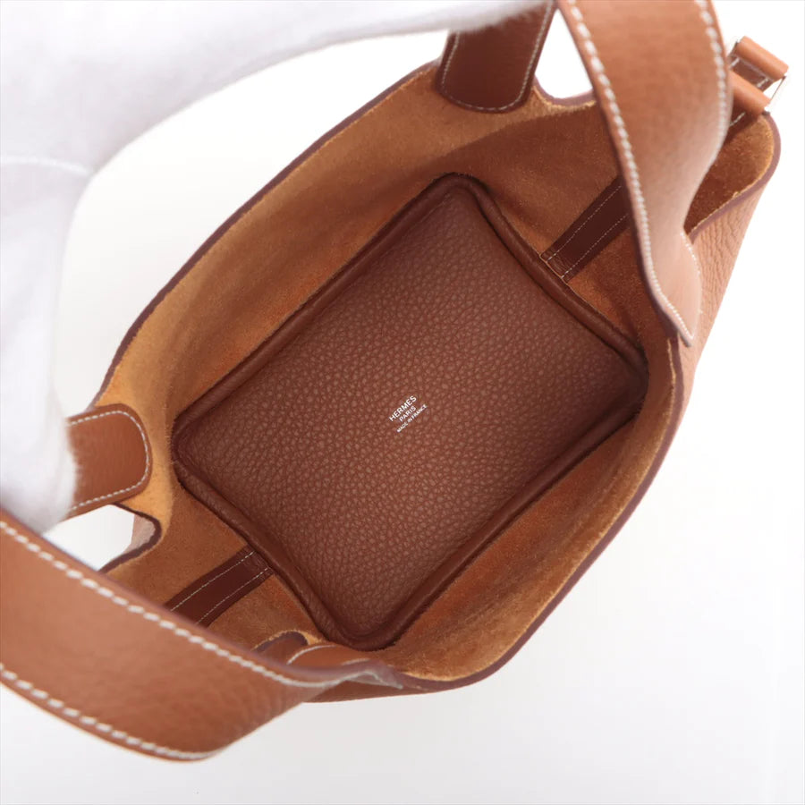 HERMES エルメス ピコタンロックPM トリヨンクレマンス ゴールド シルバー金具-BRAND OFF