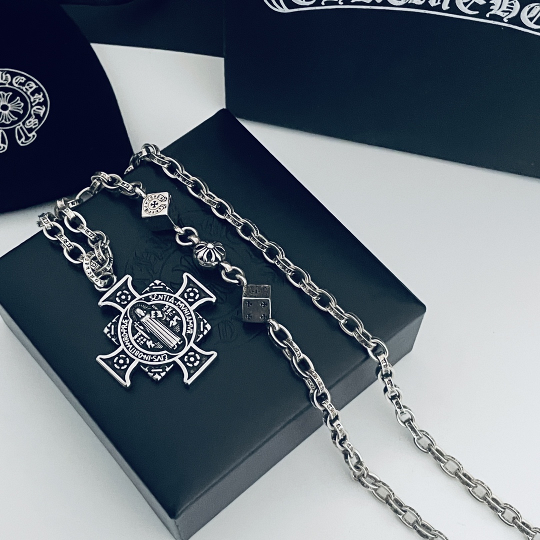 【CHROME HEARTS】クロムハーツ、新しいネックレス万能シンプルファッションオーナメント-BRAND OFF