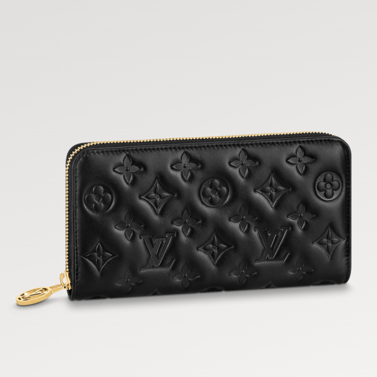 LOUIS VUITTON ラムレザーエンボス ジッピーウォレット M81510-BRAND OFF