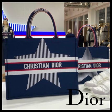 【星の刺繍がポイント♪】DIOR BOOK　TOTE　トートバッグ-BRAND OFF