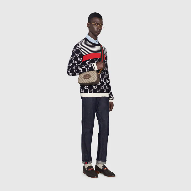 GUCCI〔ネオ ヴィンテージ〕GGスプリーム メッセンジャーバッグ-BRAND OFF