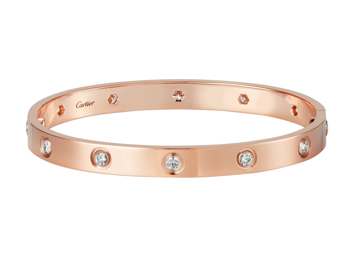 【Cartier】カルティエ LOVE BRACELET, 10 DIAMONDS ブレスレット、ダイヤモンド10個-BRAND OFF
