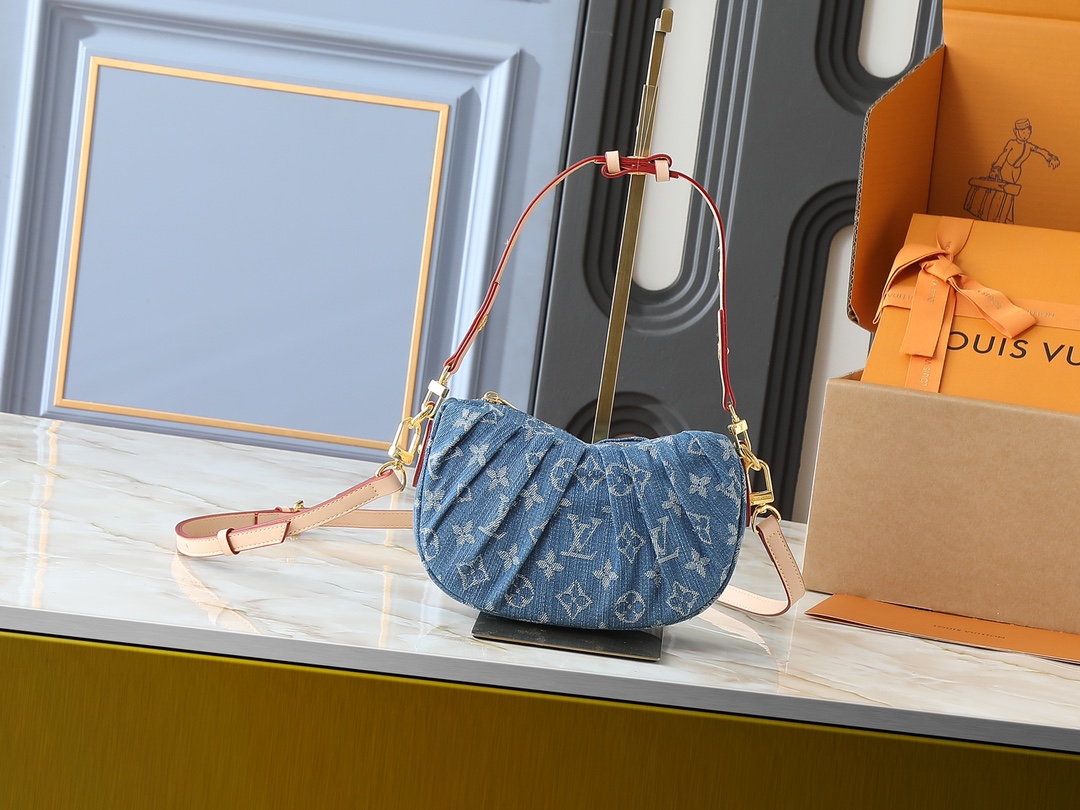 LOUIS VUITTON ルイヴィトン M13571 Pochette Valley デニムバッグ-BRAND OFF