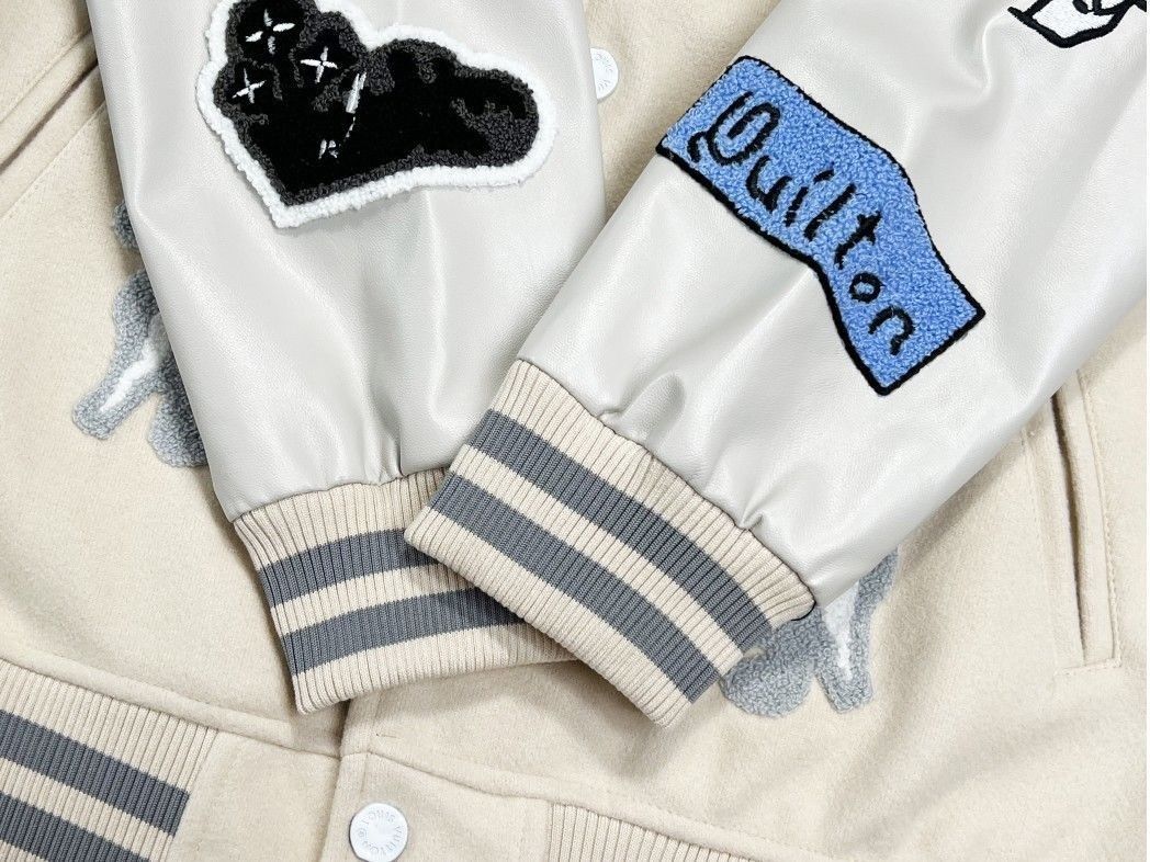 【LOUIS VUITTON】ルイヴィトン刺繍入り野球ユニフォーム  ジャケット-BRAND OFF
