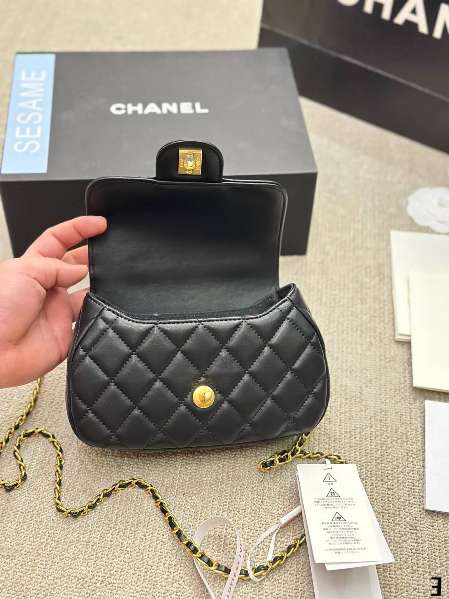 CHANEL トップハンドルフラップバッグ-BRAND OFF