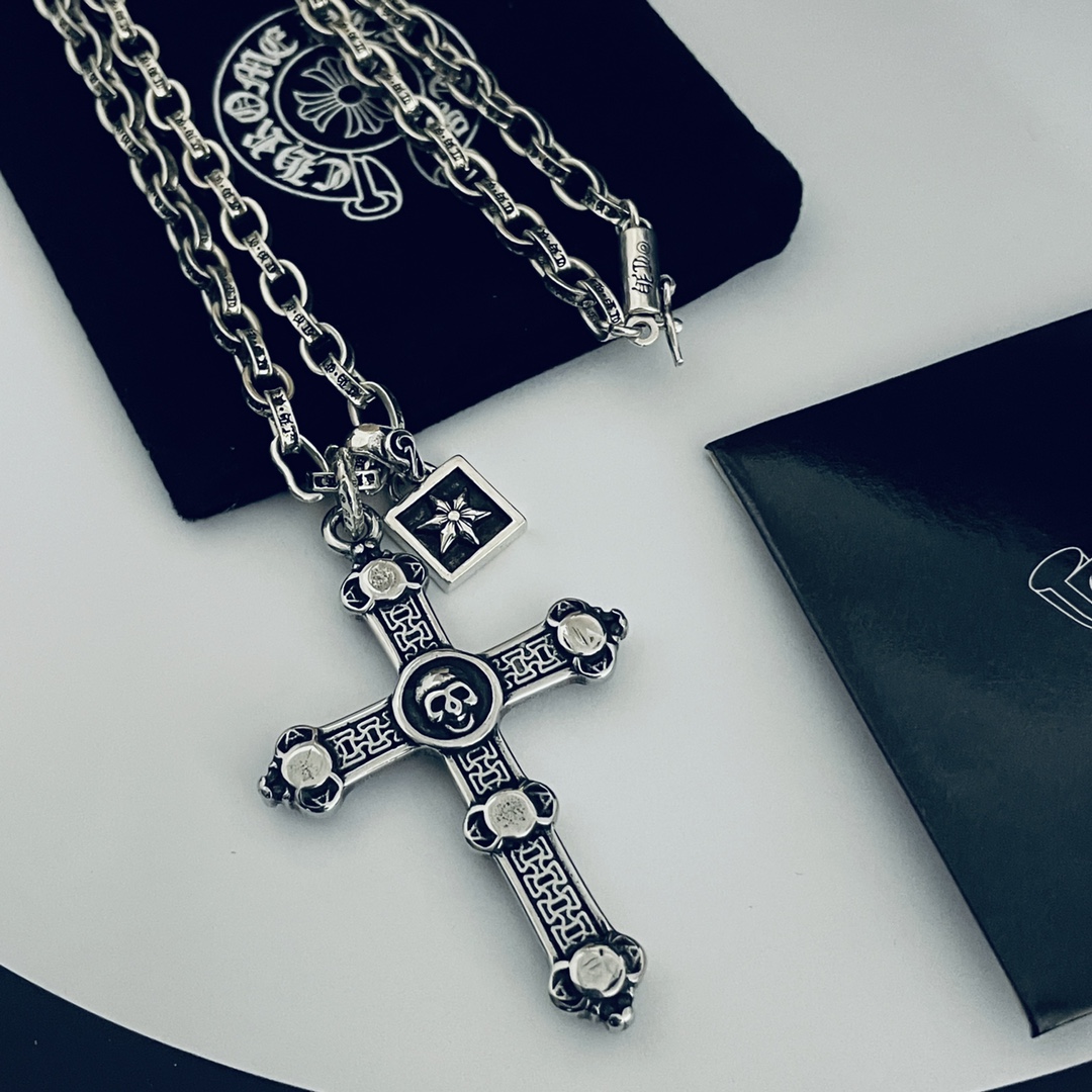 【CHROME HEARTS】クロムハーツ、新しいネックレス万能シンプルファッションオーナメント-BRAND OFF