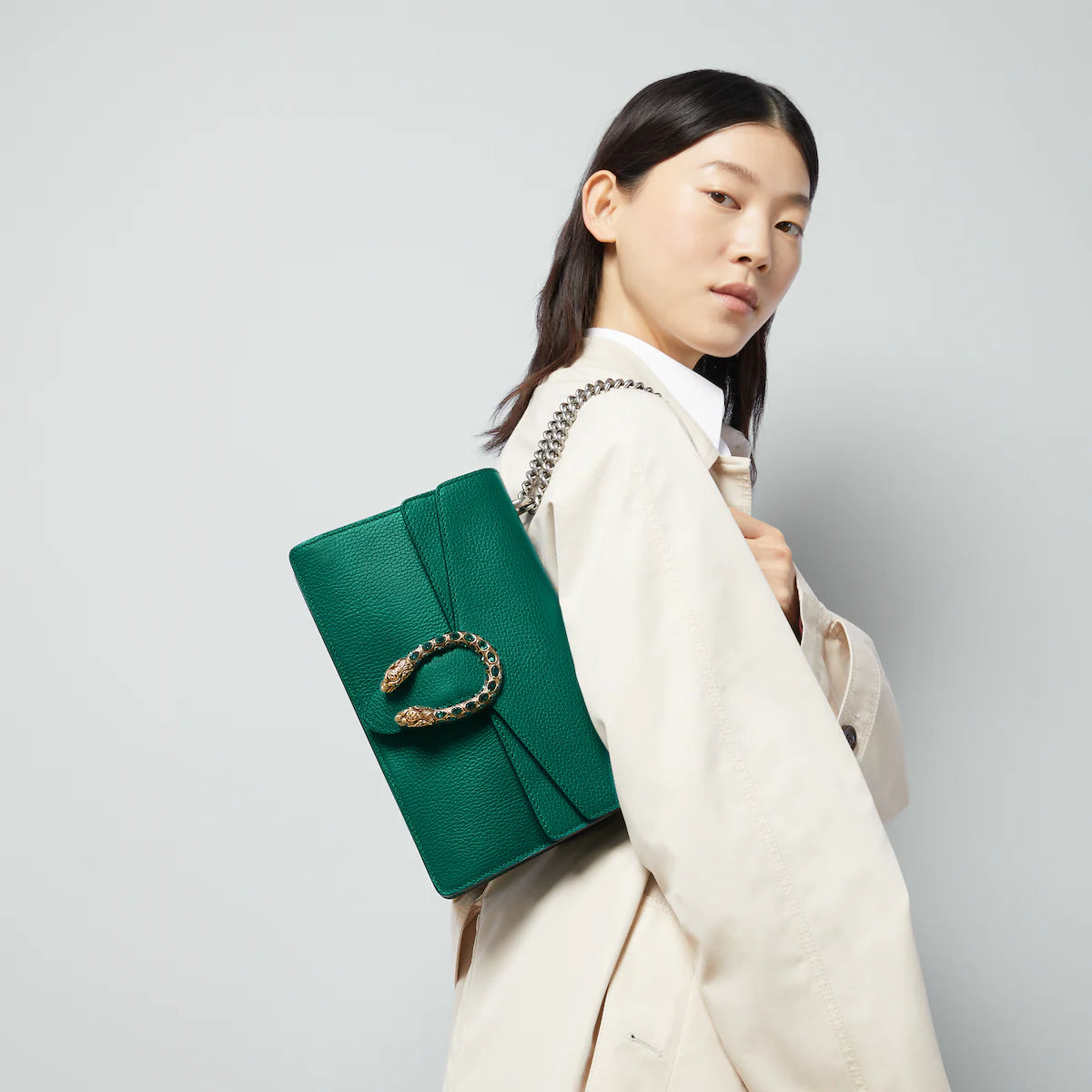 〔ディオニュソス〕レザー ショルダーバッグ-BRAND OFF