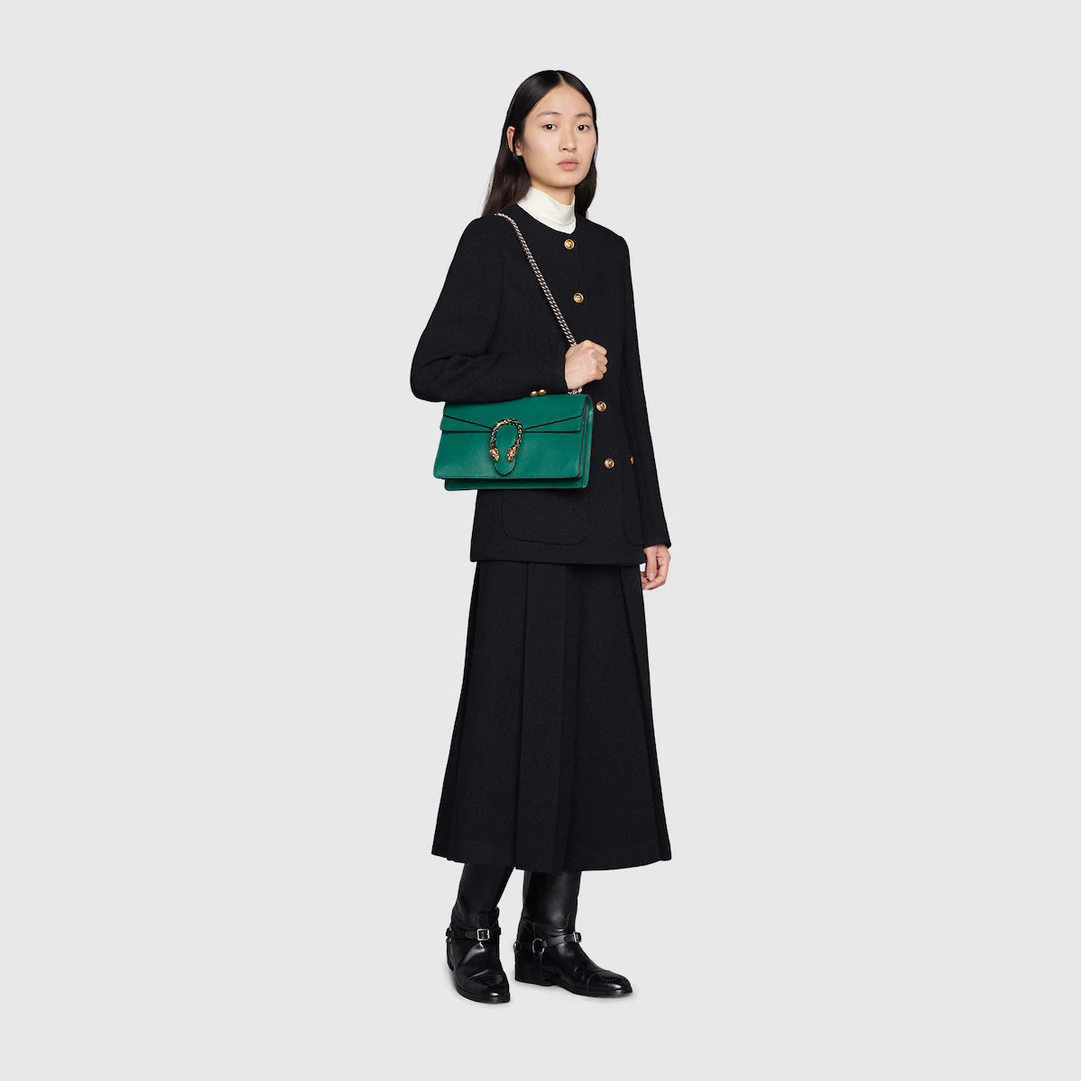 〔ディオニュソス〕レザー ショルダーバッグ-BRAND OFF