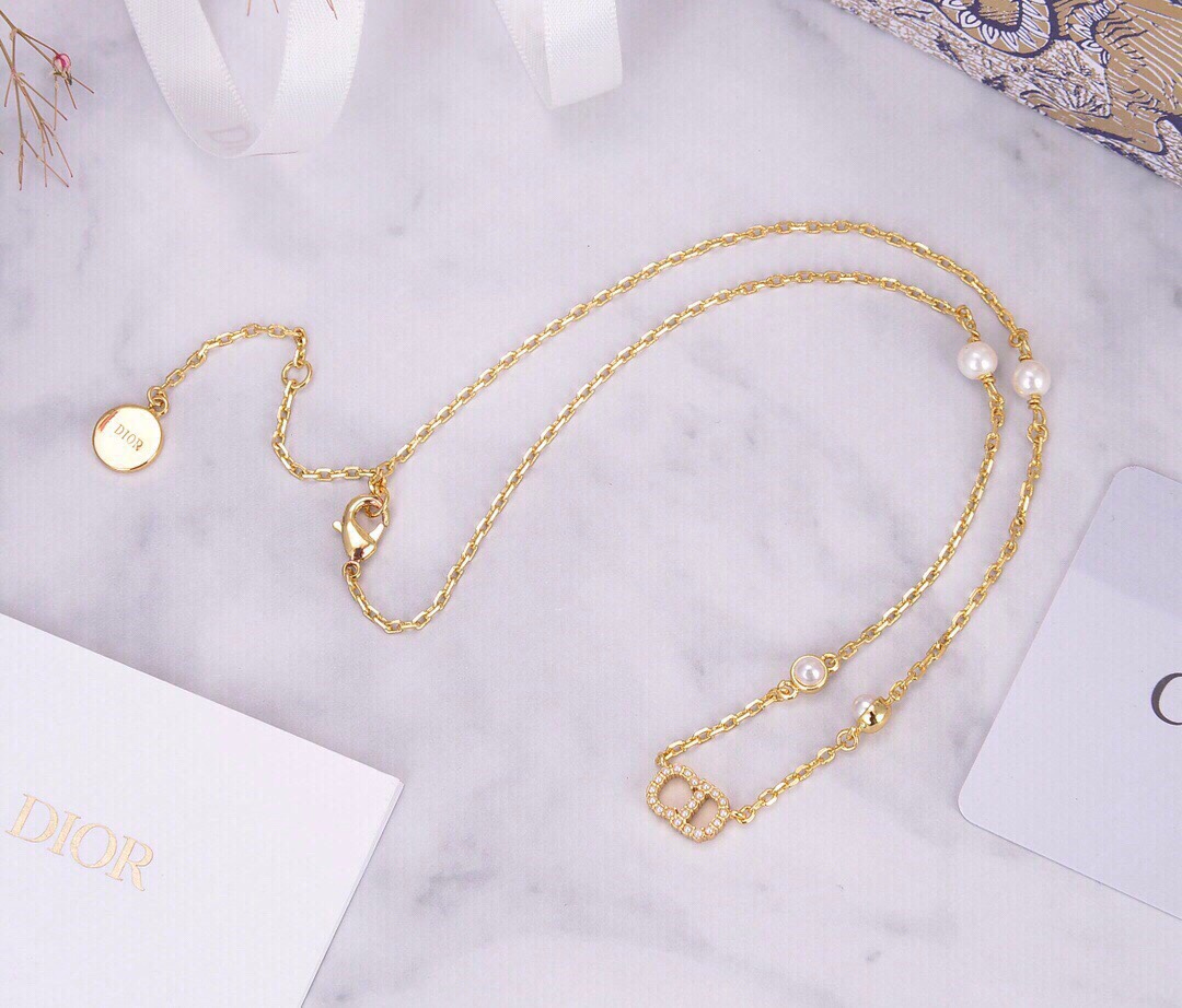 【2026】【 DIOR】ネックレス、新しいネックレス万能シンプルファッションオーナメント-BRAND OFF