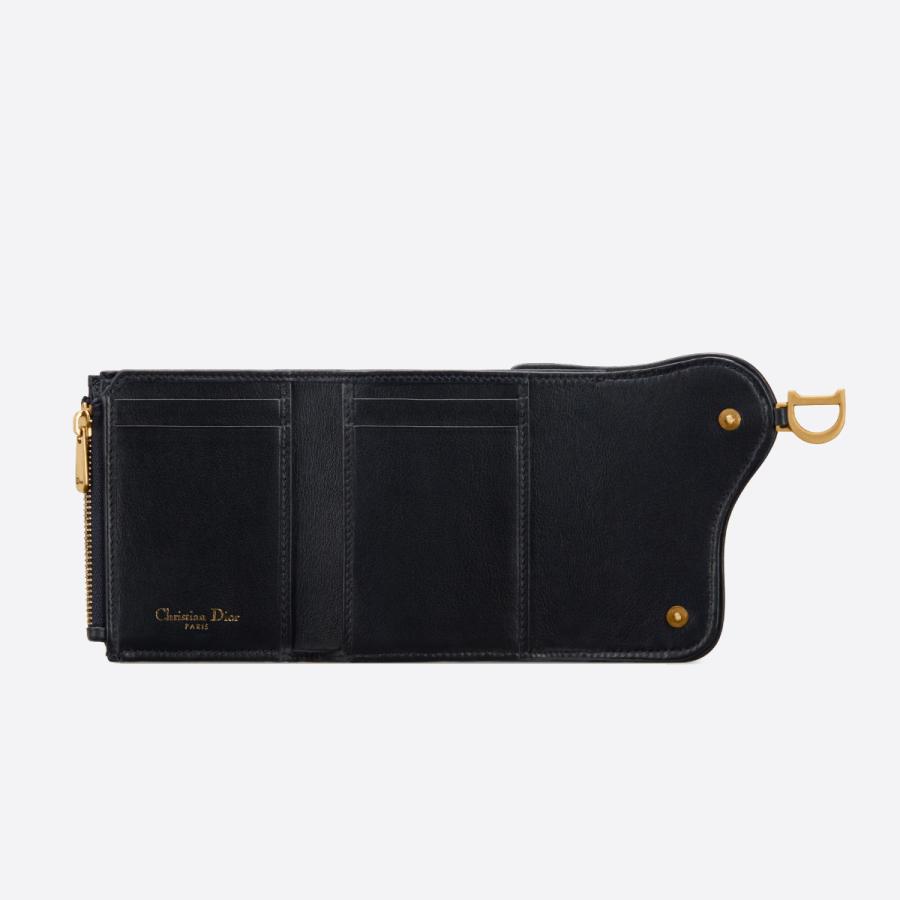 【DIOR】SADDLEサドルロータスウォレット☆レザーミニ【財布】-BRAND OFF