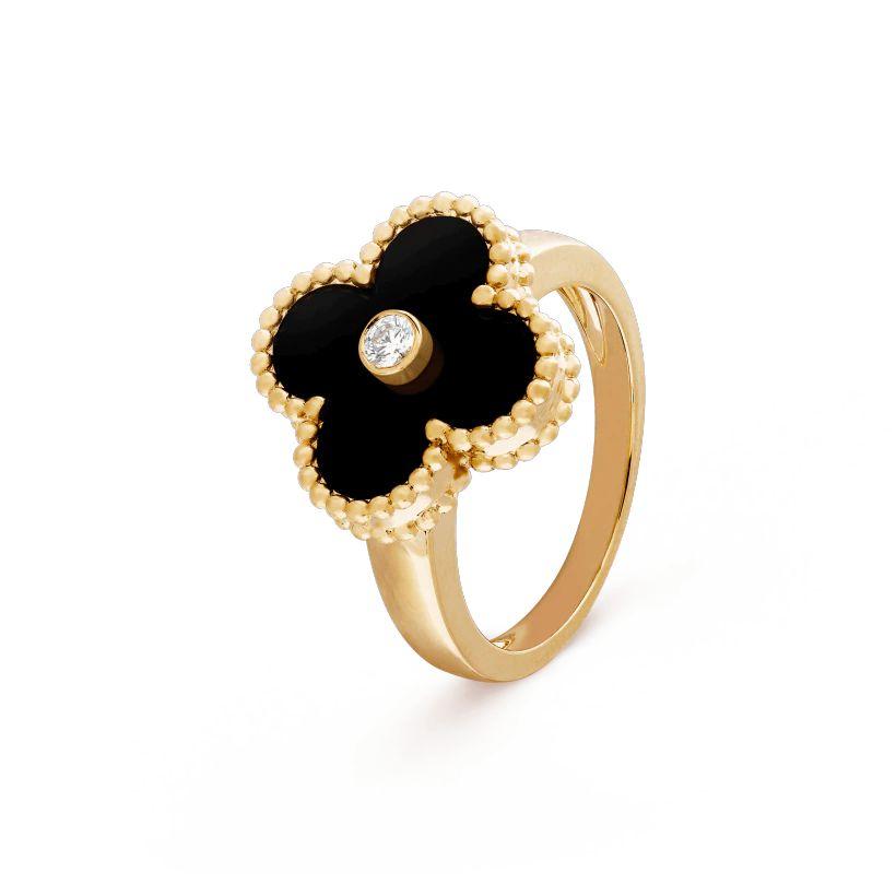 【2026】【Vancleef & Arpels】 ヴィンテージ アルハンブラ リング-BRAND OFF
