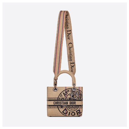 LADY D-LITE ミディアムバッグ Dior Union ジュートキャンバス-BUYMA-BRAND OFF