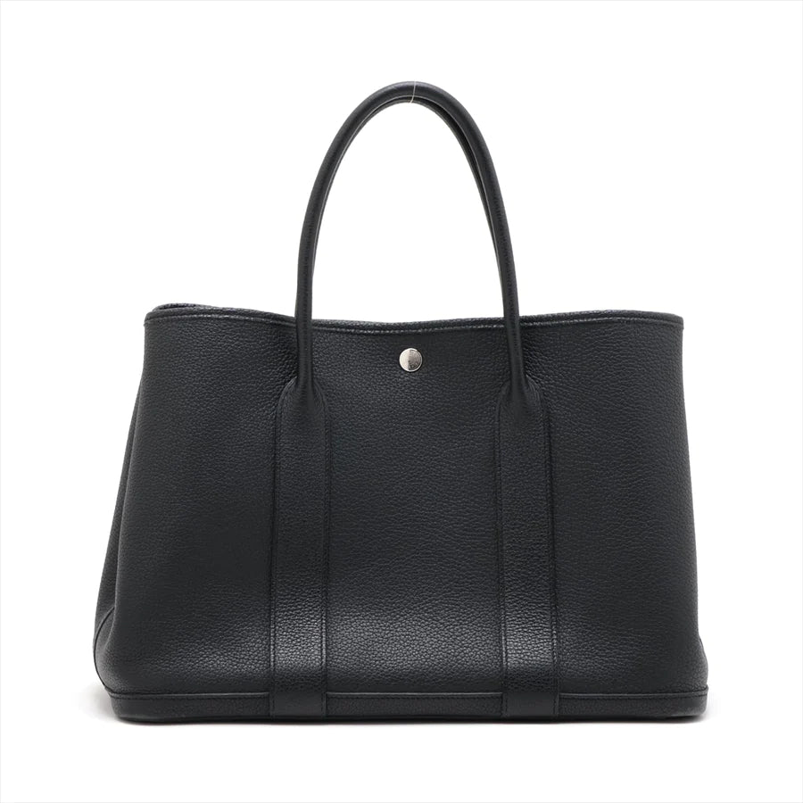 HERMES エルメス ガーデンパーティPM ネゴンダ ブラック シルバー金具-BRAND OFF